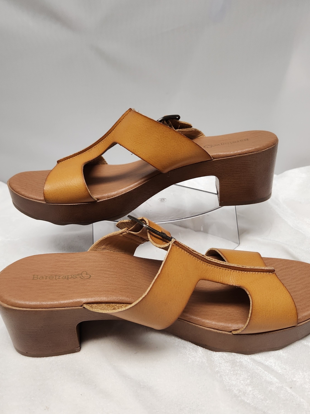 Baretraps Women's Tan Slide Sandal Heel